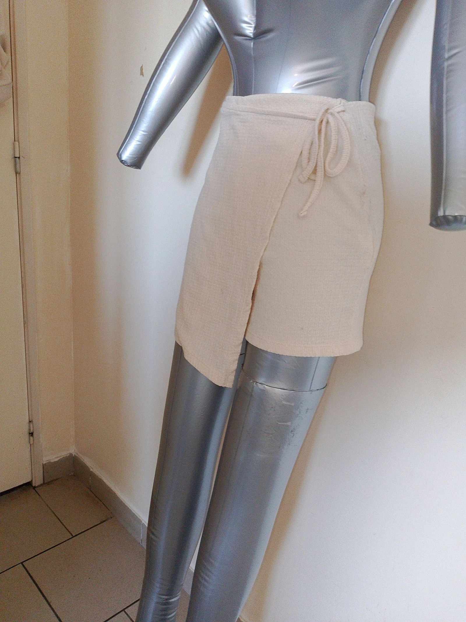 Short-jupe (Skort) Beige Texturé - Don't Call Me Jennyfer – photo 2